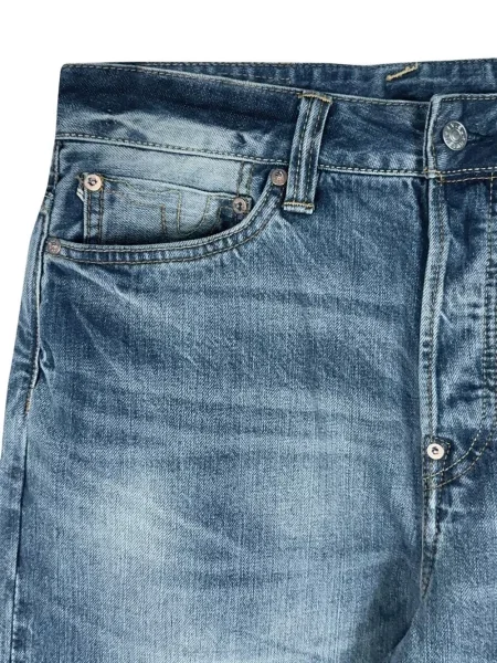 Blugi Evisu cu imagine albastru