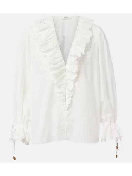 Top Chloé alb
