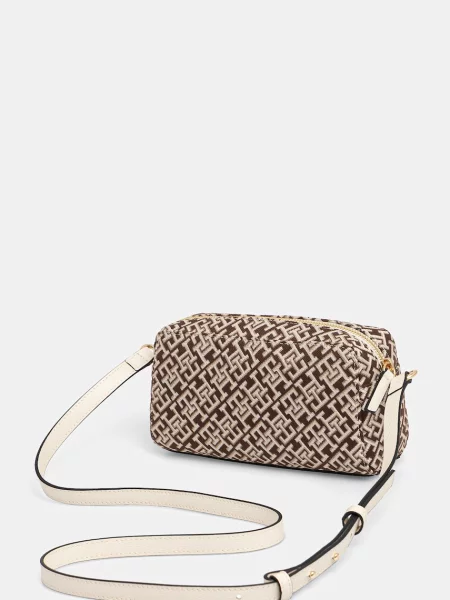 Tommy Hilfiger Torebka Th Grace Camera Bag Jacquard brązowy