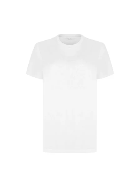 Koszulka Max Mara z kamieniami biała