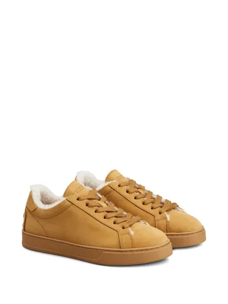Sneakerși Tod's cu șireturi din dantelă maro