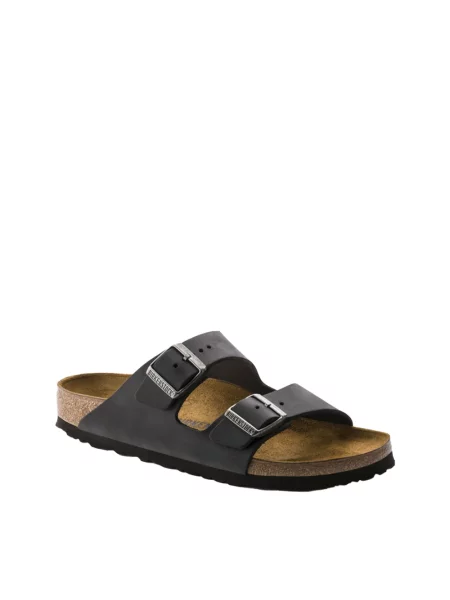 Klapki Birkenstock zamszowe czarne