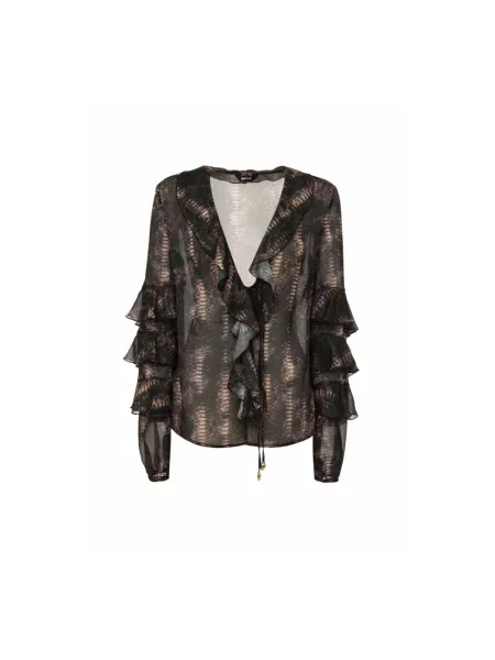 Bluzka Roberto Cavalli brązowa