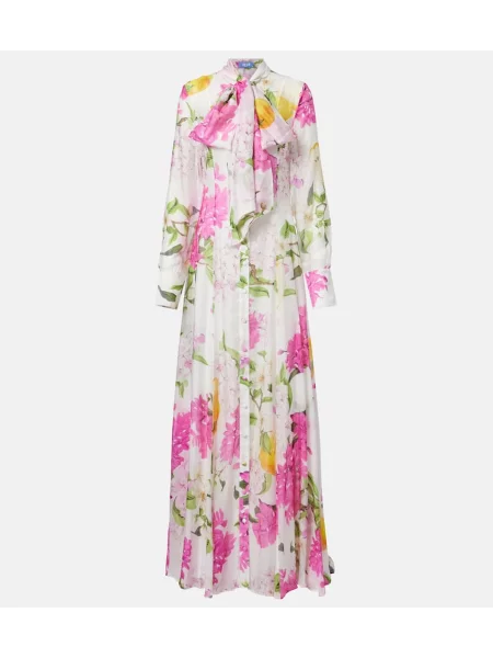 Rochie maxi Leo Lin de costum alb