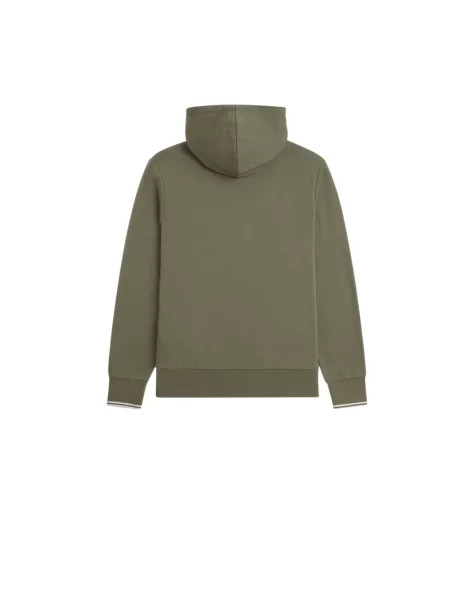 Bluza z kapturem Fred Perry z kapturem zielona