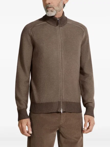 Cardigan Zegna maro