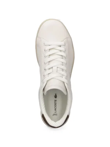 Sneakerși Lacoste cu autograf alb