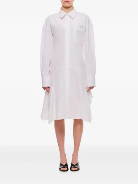 Rochie tip cămașă Stella Mccartney de costum alb