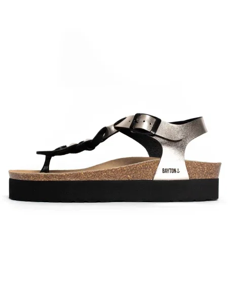 Bayton Flip-flops Badajoz maro / auriu negru