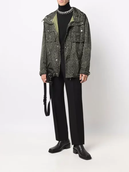 Parka Balmain zielona