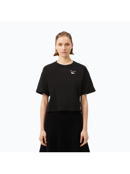 Tričko Lacoste black černé