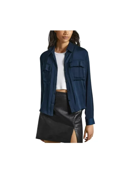 Lekka kurtka jeansowa Pepe Jeans niebieska