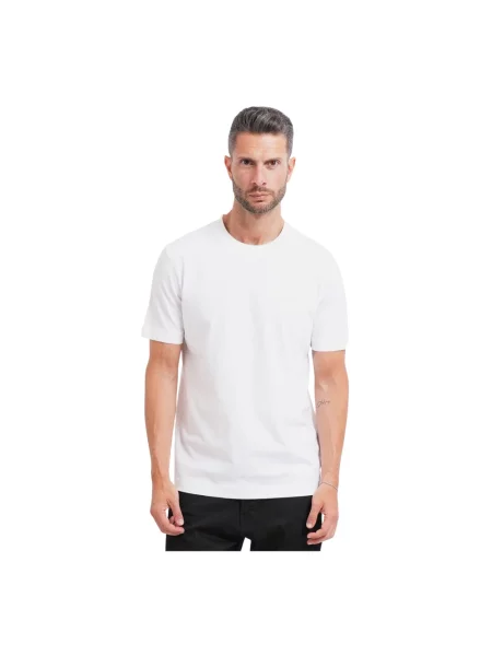 T-shirt o kroju regular fit z czystej bawełny model Thompson Hugo biała