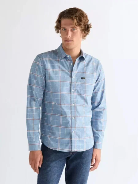 WRANGLER Ing 1 Pkt Shirt Ashley Blue kék