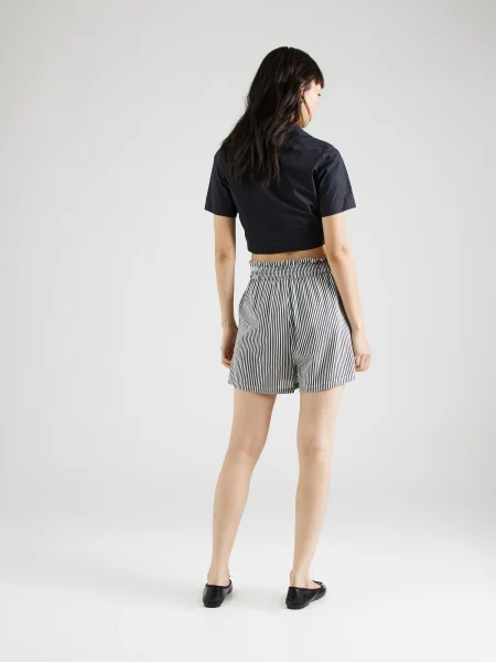 VERO MODA Pantaloni VMBUMPY negru alb