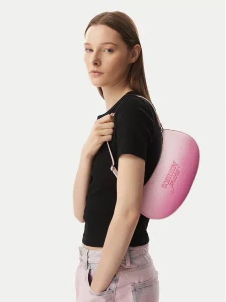 Kabelka Tommy Jeans Tjw Must Degrade Shoulder Bag Světle růžová