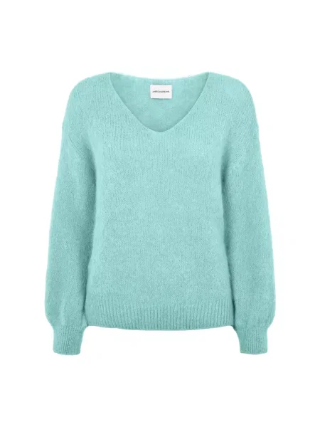 Sweter Americandreams wełniany zielony