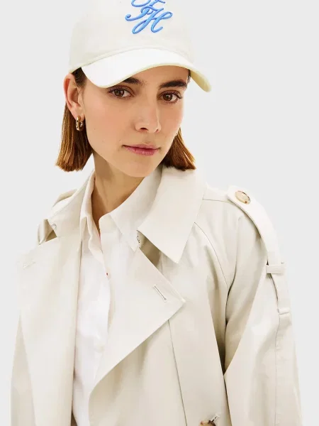 Вишита кепка Tommy Hilfiger біла