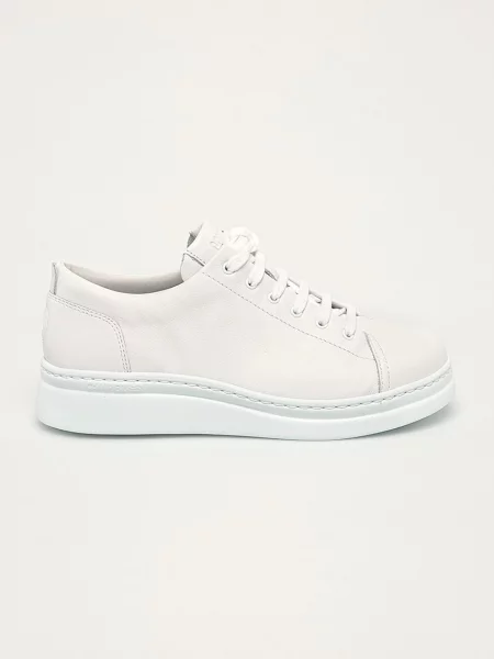 Botine Camper din piele alb