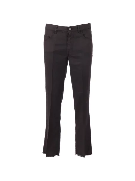 Pantaloni Fay cu franjuri cu 5 buzunare negru