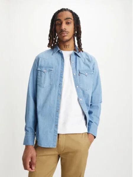 LEVI'S ® Košile Barstow Western Standard Shirt džínovina modrá