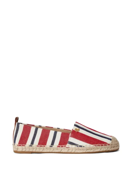 Espadrile Lauren Ralph Lauren cu dungi roșu