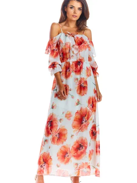 Sukienka maxi Awama szara