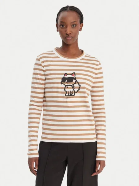 KARL LAGERFELD Блуза бежов