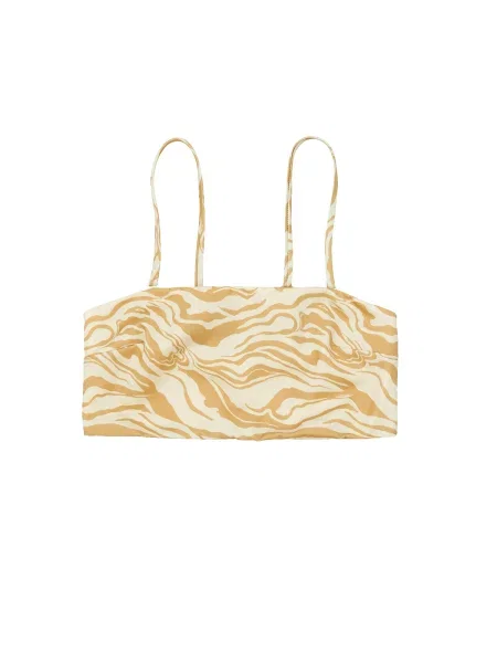 EDITED Sutien costum de baie Caio crem / cappuccino maro