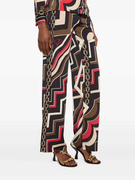 Pantaloni Pucci cu imagine negru