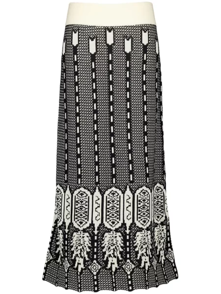 Fustă midi Johanna Ortiz până la genunchi negru