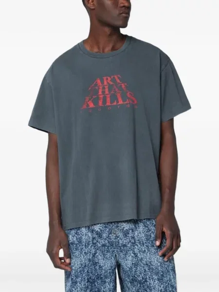 Tricou Gallery Dept. cu imagine gri