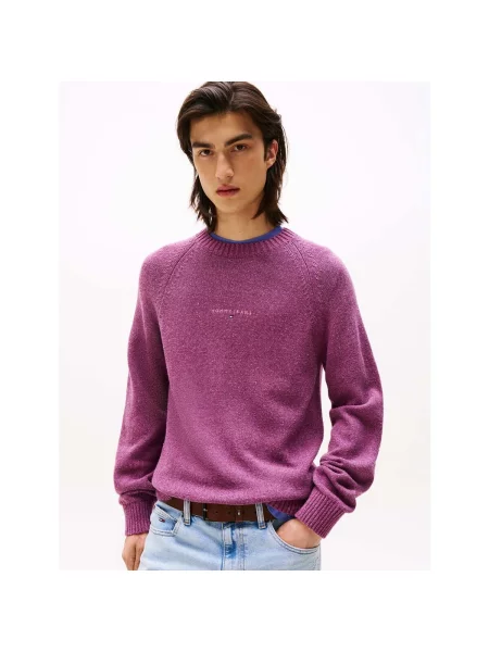 Pulover Tommy Jeans roșu
