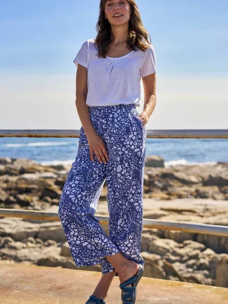 Fowey lekkie spodnie Blue