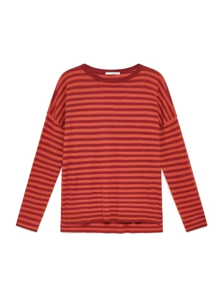 Sweter Maliparmi wełniany pomarańczowy