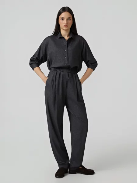 Повседневная рубашка Emporio Armani синяя