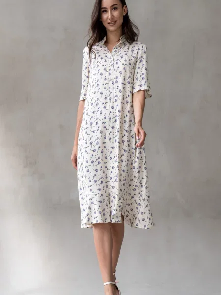 Сукня міді RiMari текстиль білий