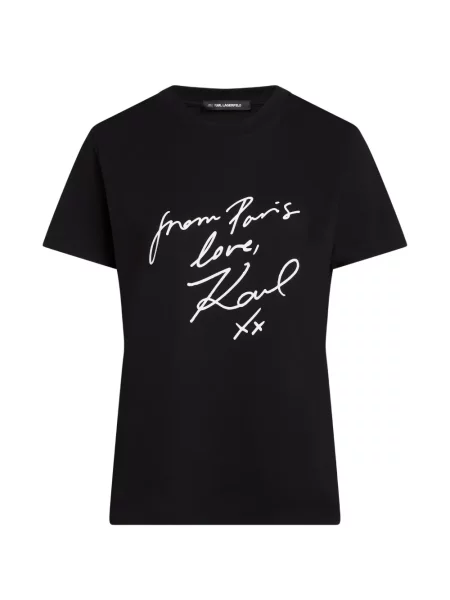 Tricou Karl Lagerfeld cu imagine negru