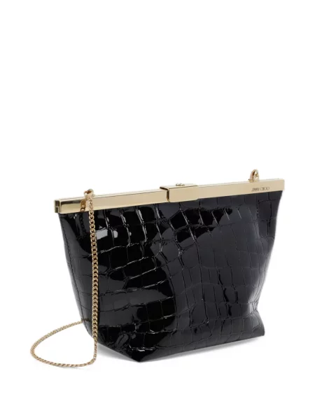 Listová kabelka Jimmy Choo čierna
