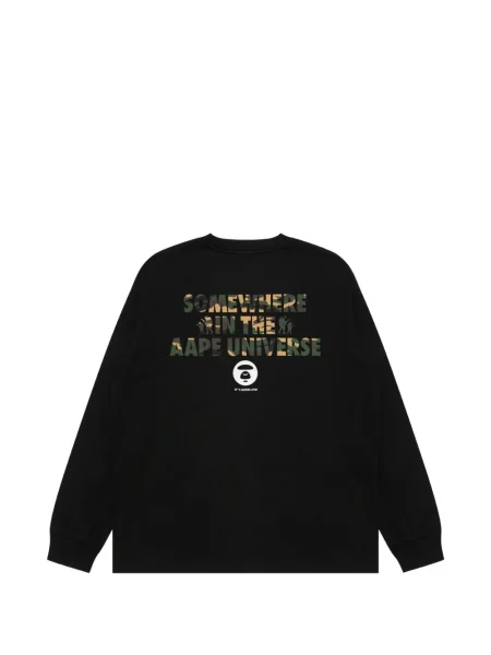 Μπλούζα Aape By *a Bathing Ape® με σχέδιο παραλλαγής μαύρο