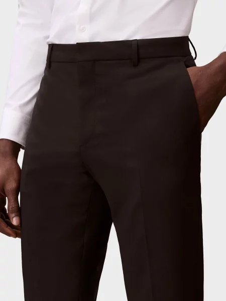 Шерстяные брюки Calvin Klein черные