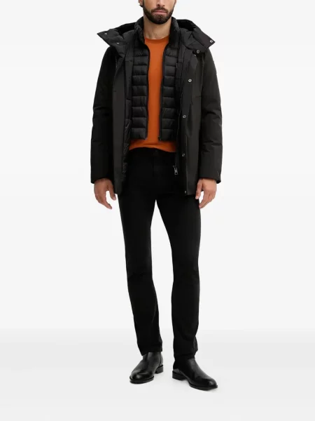 Pantaloni Boss cu autograf negru