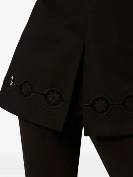 Tunică Twinset cu broderie cu model floral negru