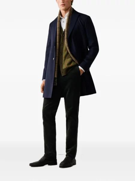 Pantaloni Hackett London de catifea cord verde