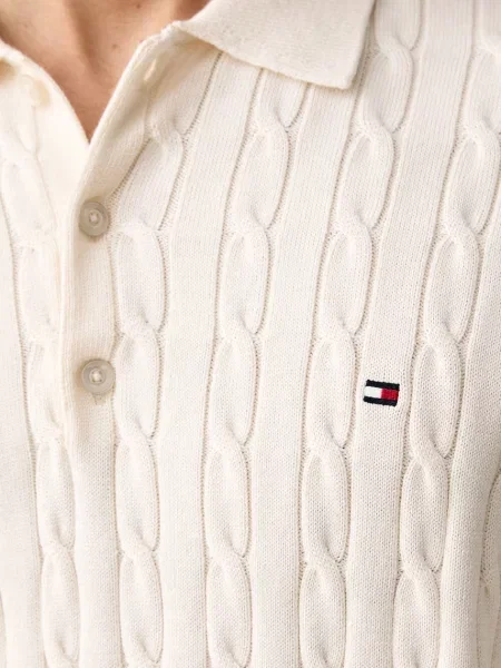 Tommy Hilfiger пуловер мъжки от бежово