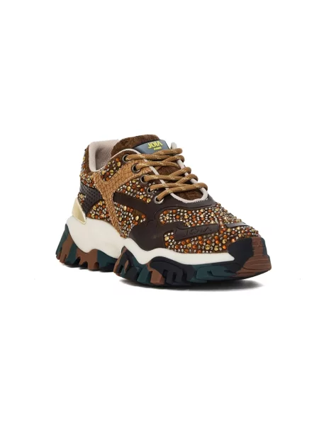 Sneakersy Joia Paris brązowe