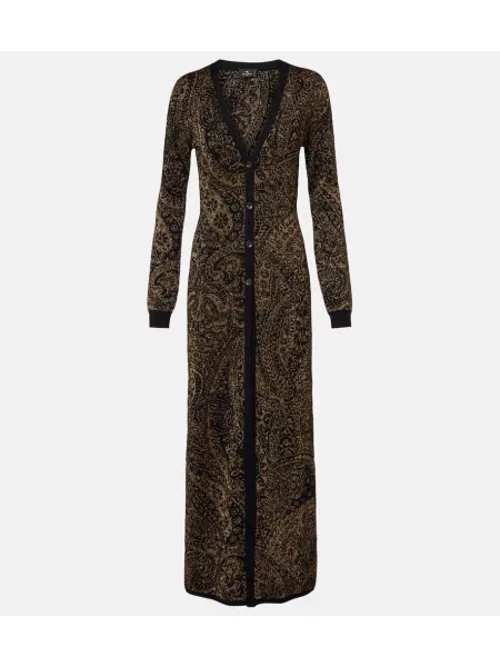 Cardigan Etro de lână cu model paisley