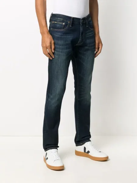 Skinny jeansy skinny Polo Ralph Lauren niebieskie