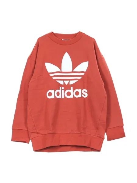 Koszulka sportowa Adidas z dekoltem w kształcie litery U pomarańczowa
