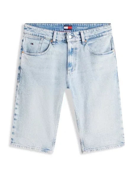 Tommy Jeans kratke hlače za muškarce od pamuka s elastanom plava